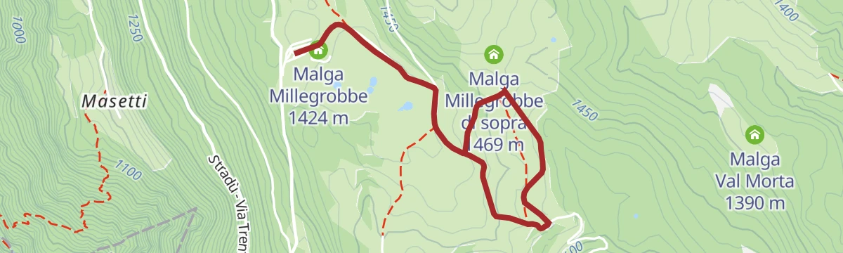 Route map: 1 - Trench Tour